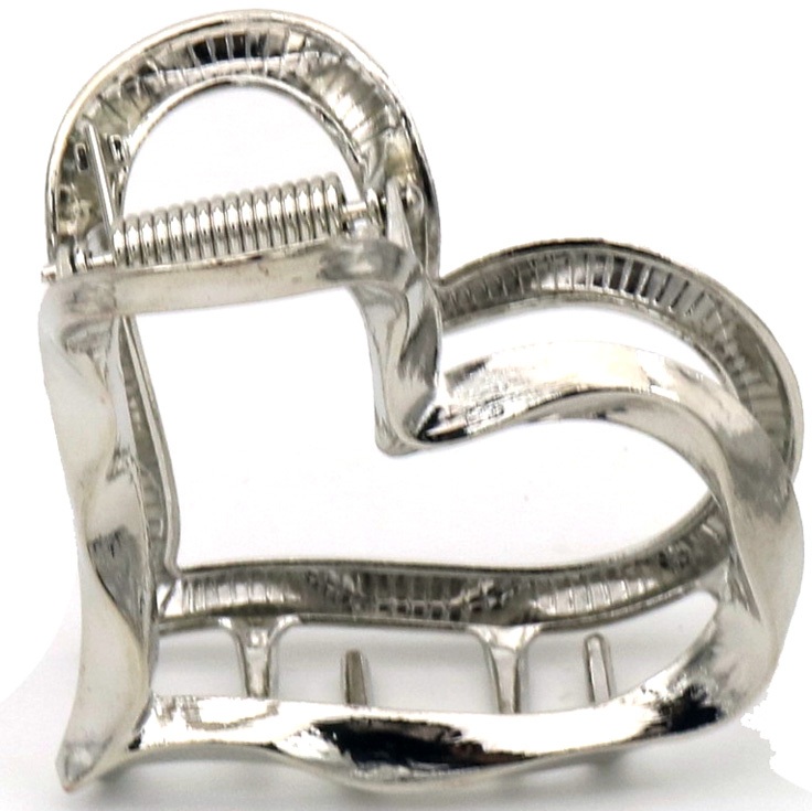 X-A2.2 H1127-007S Metal Hair Claw 6cm Heart