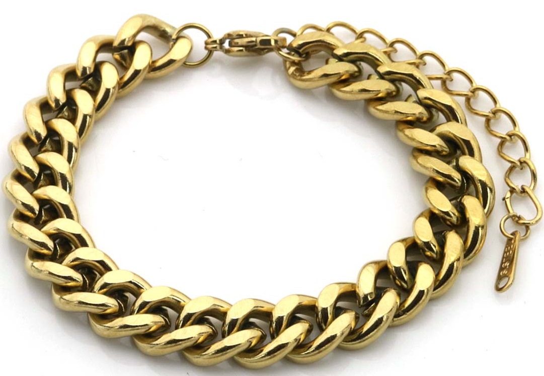 A-A18.1 B074-068G S. Steel Bracelet 6mm Chain