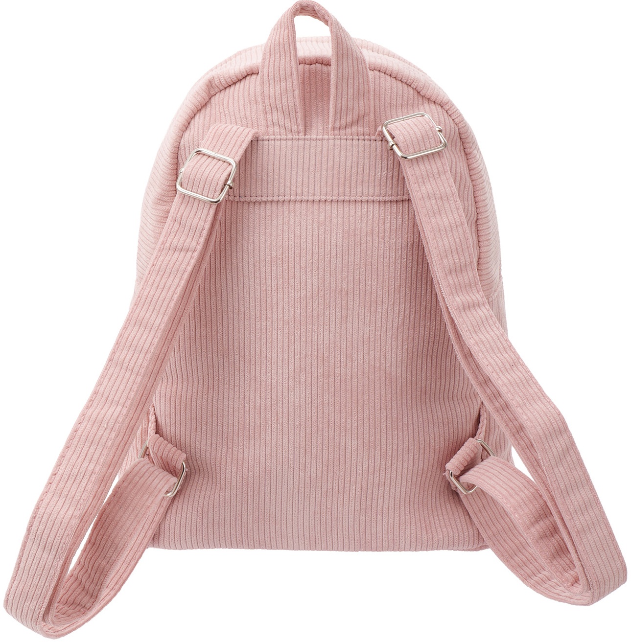 T-A6.1 BAG1117-008-5 Rib Fabric Backpack 32x29x14cm Pink