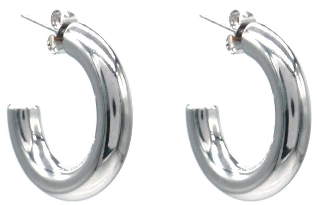 D-A19.2 E2593-259 S. Steel Earrings 2.5cm