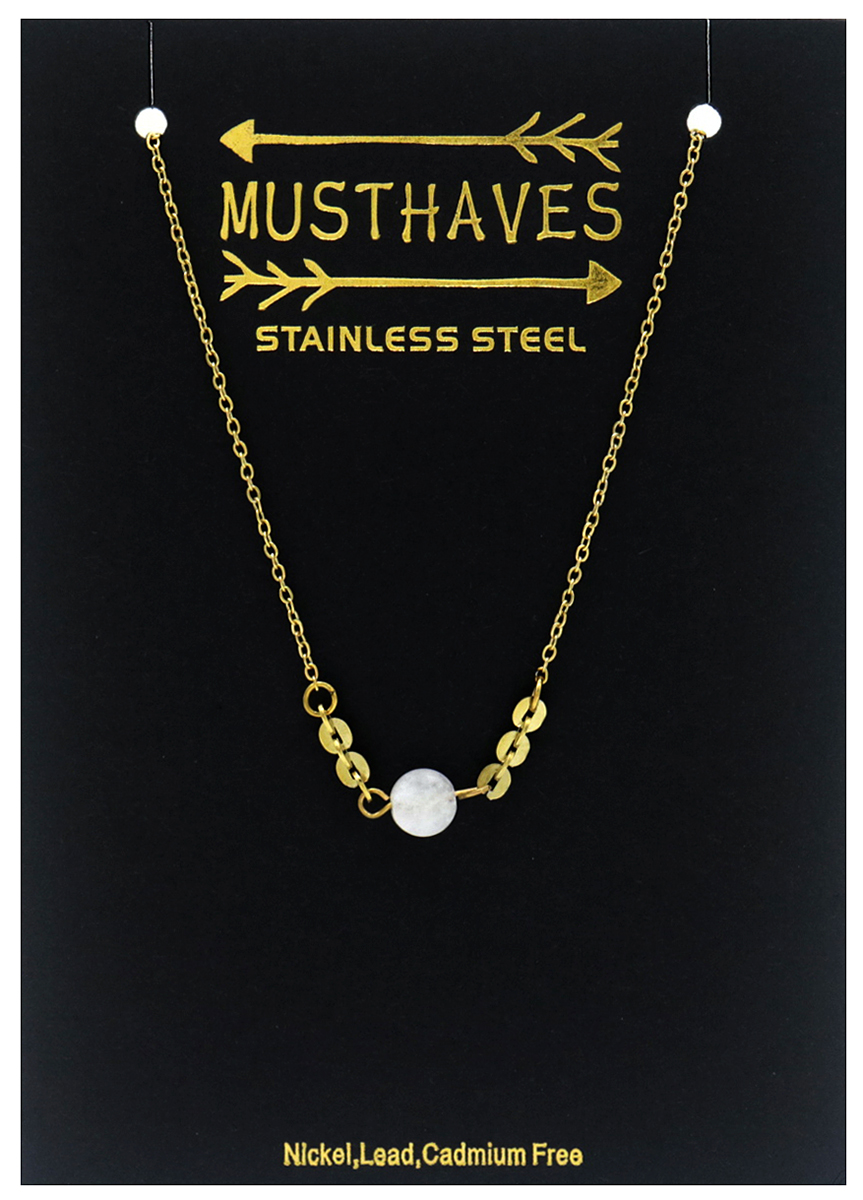 H-E4.5 B2275-018G S. Steel Bracelet Stone