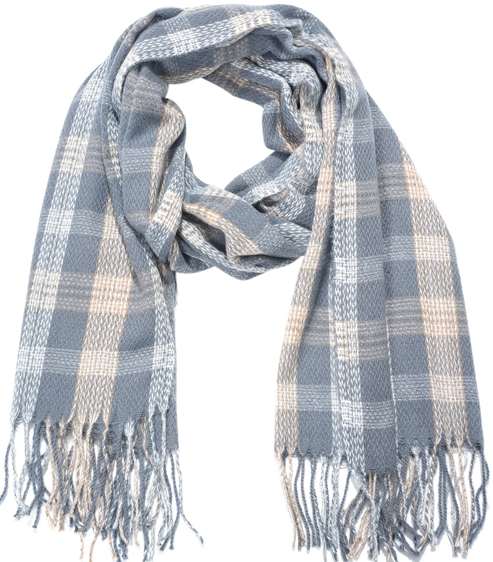 Z-C3.4  SCARF705-185-4 Scarf Soft Checkered 180x70cm
