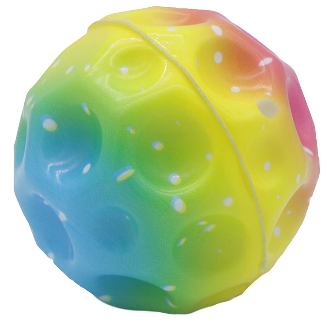 R-C3.2 TOY001-001 Mega Bounce Ball - Mixed Rainbow - 7cm