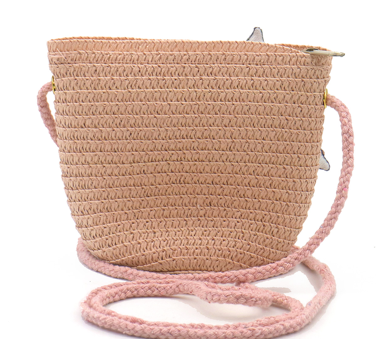 T-N7.2 BAG1120-002-1 Woven Kids Bag Mermaid 12.5x14.5x5.5cm Pink