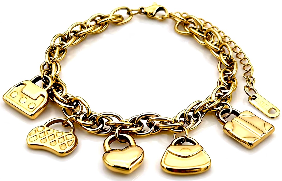 A-A22.2 B1131-011G S. Steel Bracelet Charms 16-21cm