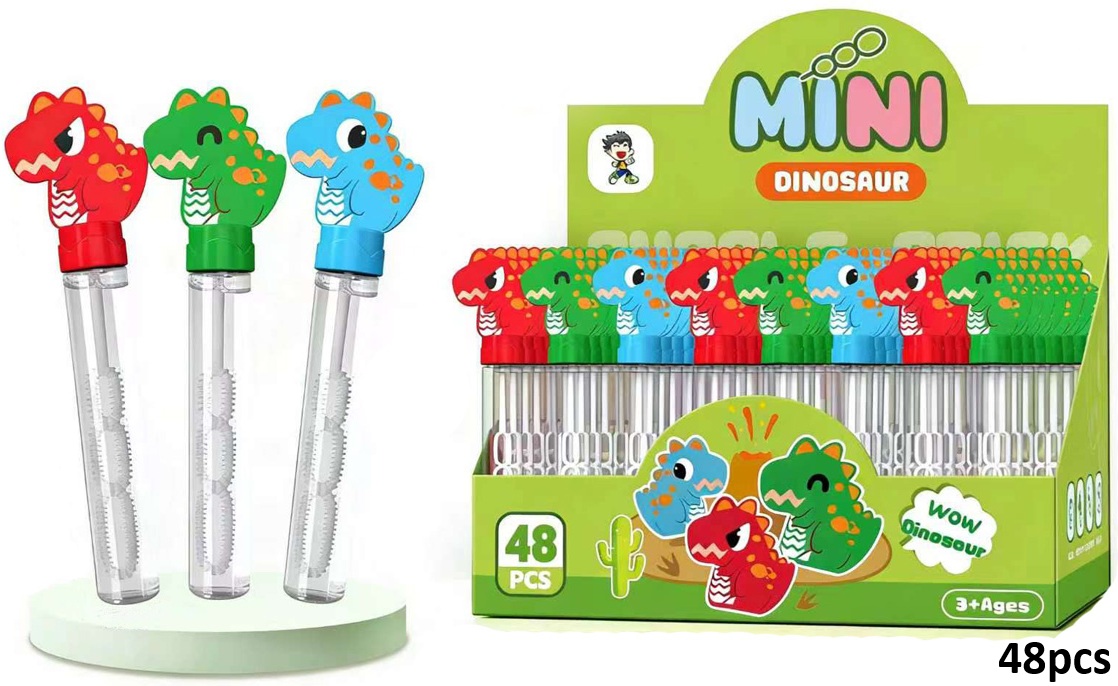 T-M6.2 WFM762794 Bubble Stick 14.5cm Dino -48pcs