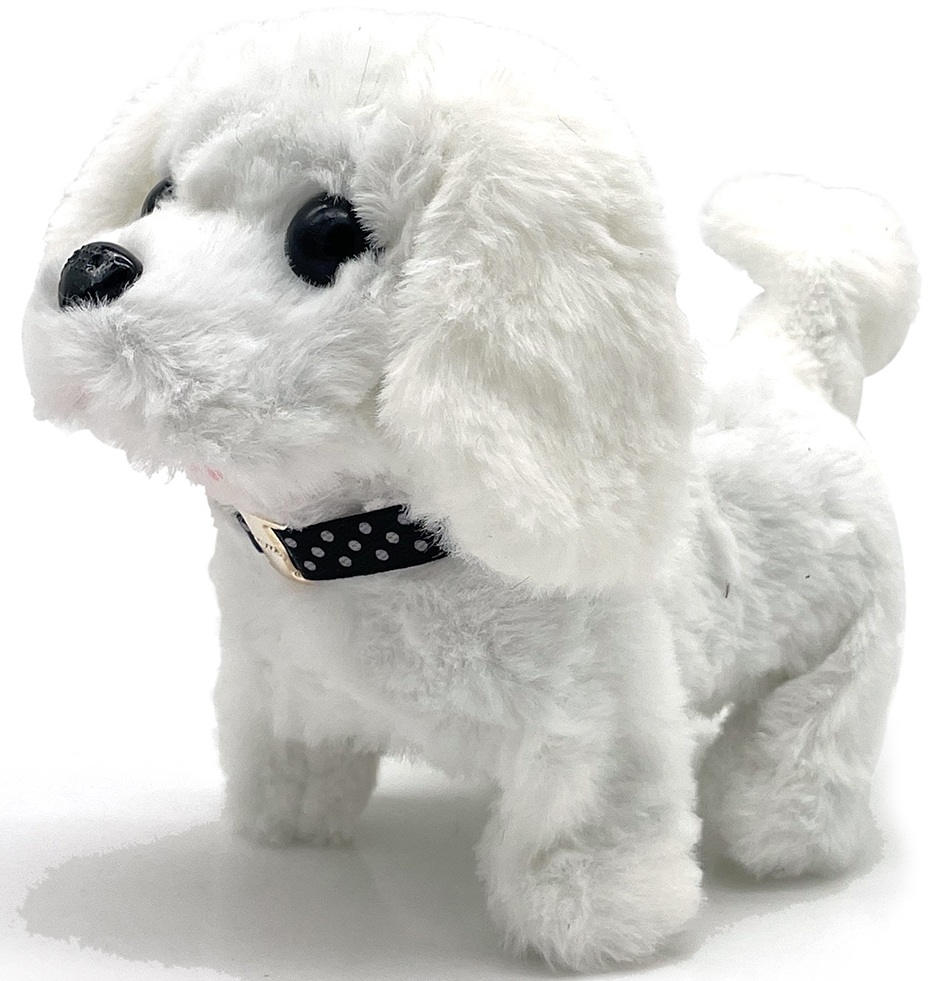 L-E8.1 TOY1149-003 Walking Dog 15cm Movement-Sound - Mixed Colors - 1pc