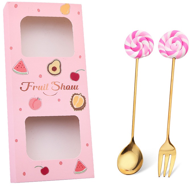 T-G4.2 DC1052-036-6 Gift Set Cutlery 2pcs- Lollipops