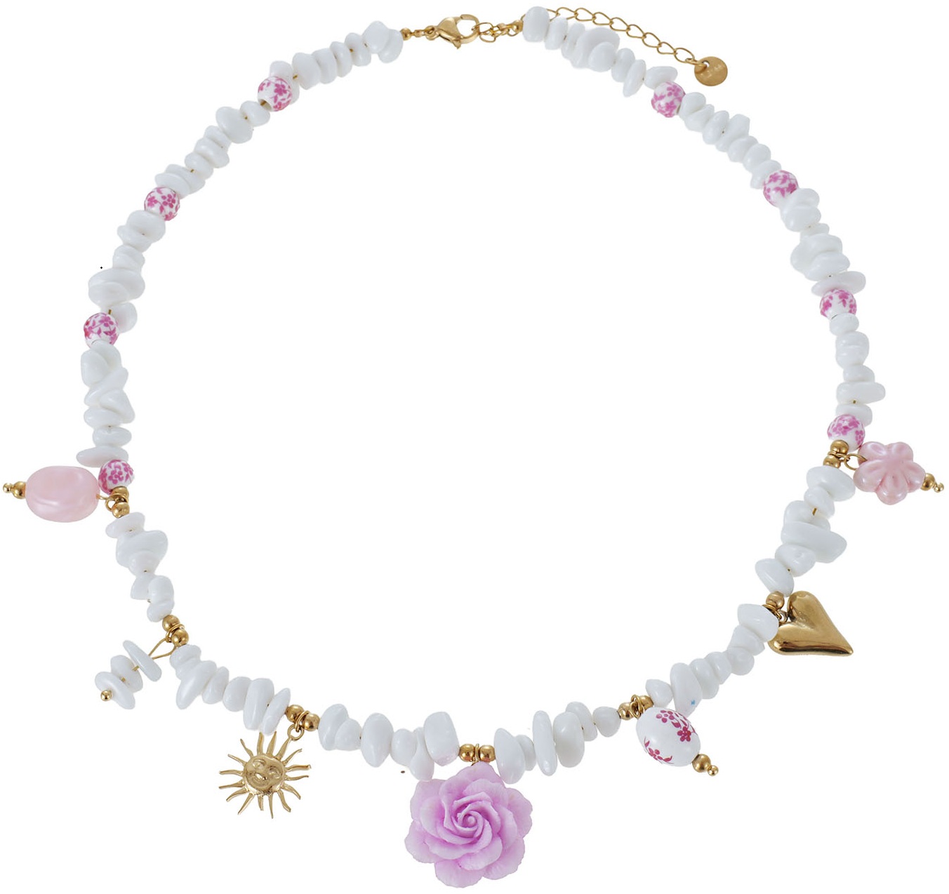 D-C16.2 N1144-013 S. Steel Necklace Rose 40-45cm