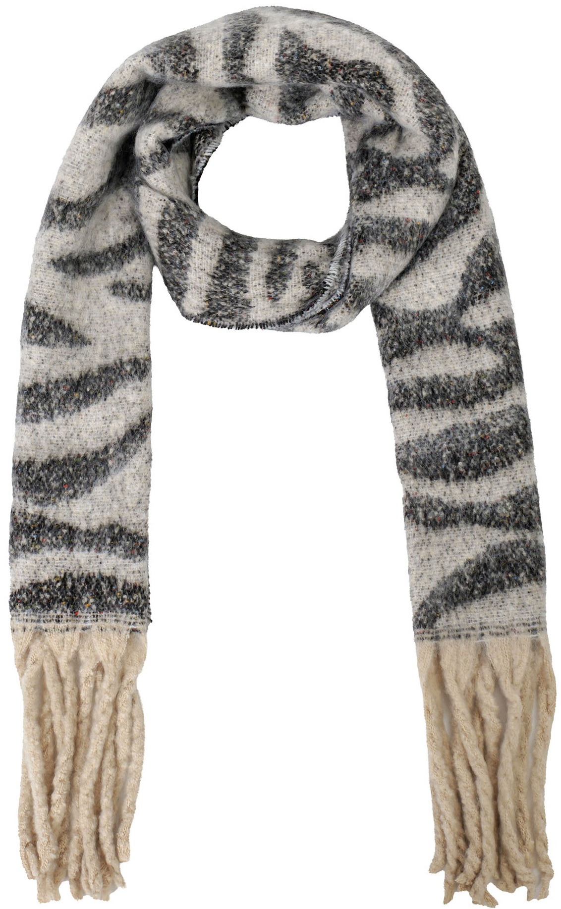 Y-B4.3 SCARF1007-056-1 Winter Scarf Tiger 190x40cm