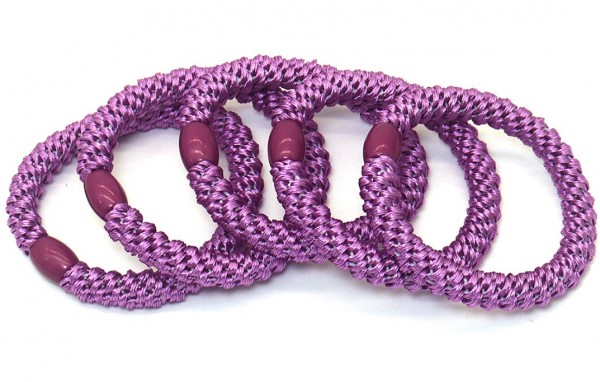 F-C14.1 H2253-004 XD2441 Hairtie Elastic 5pcs Purple