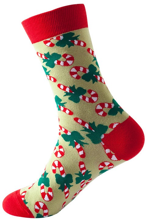 S-E4.1 SOCK2246-043 NO.3 Pair of Socks Size 36-43 Christmas