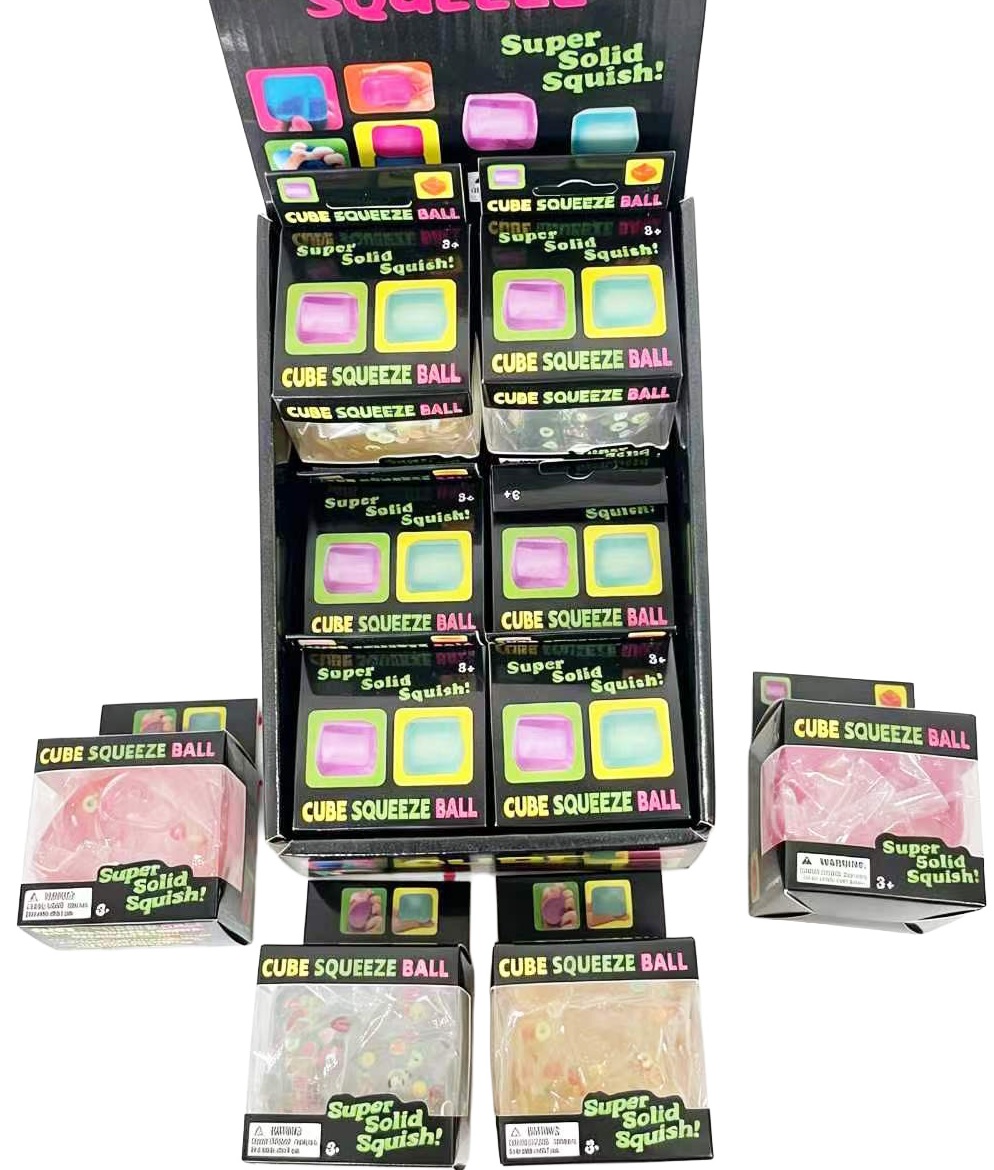 T-O8.1 TOY2611-111 Squish Cube Sugar - 12pcs Fruit