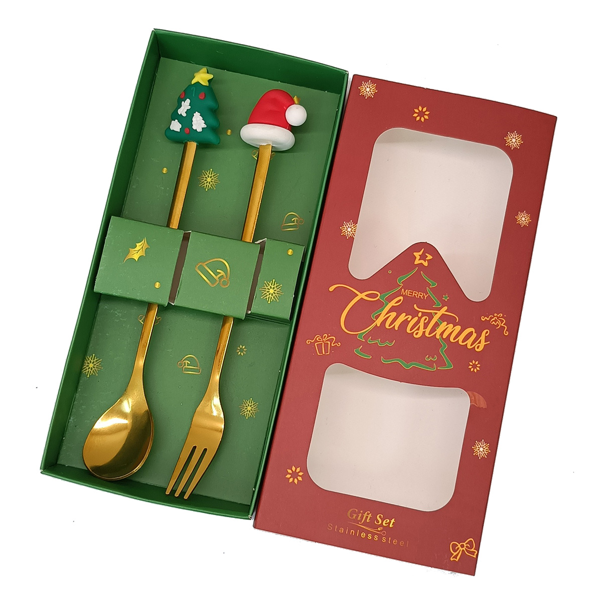 Q-J8.2 DC1052-006-3 Gift Set Cutlery 2pcs- Christmas