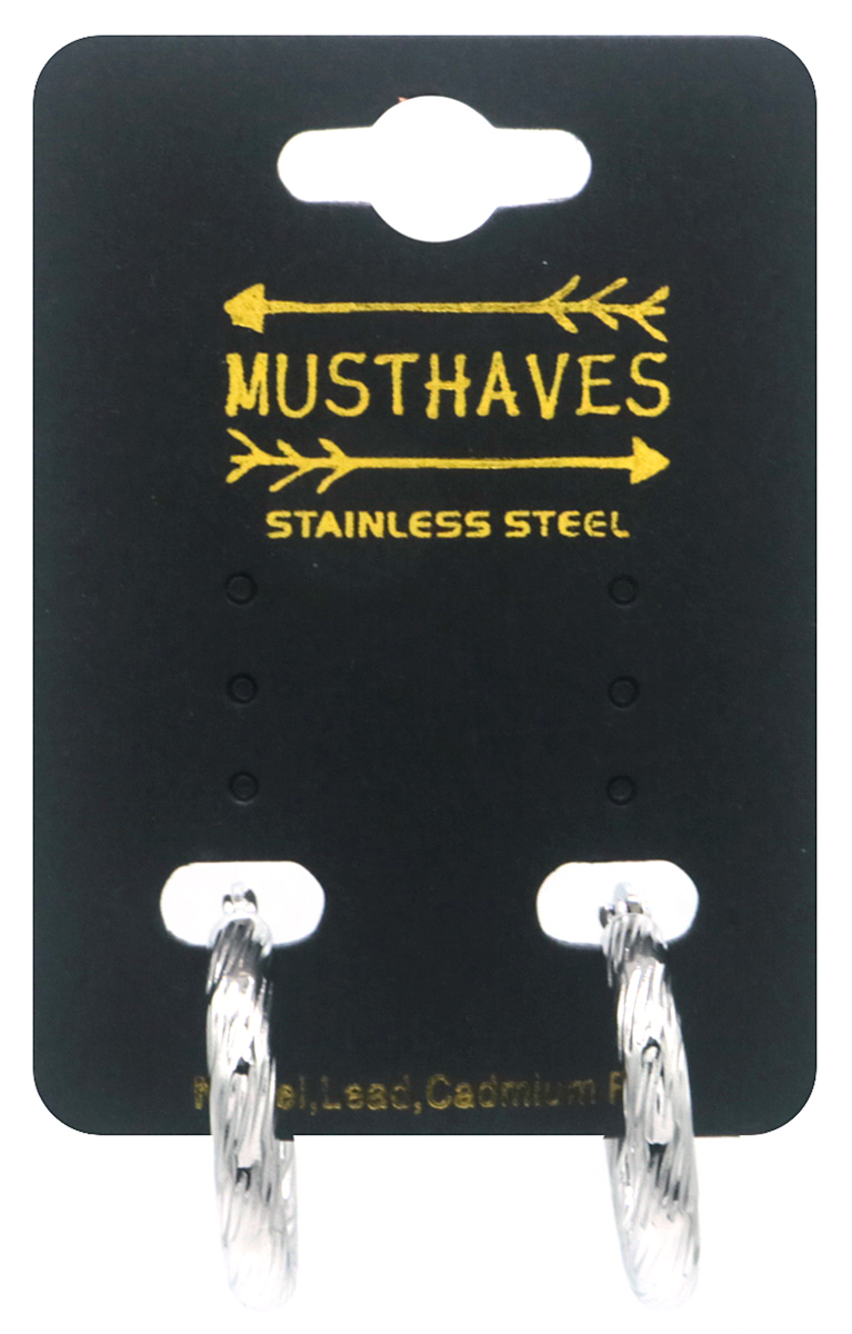C-A5.2 E2593-243S S. Steel Earrings 25mm