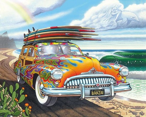 Q-H3.1 DP2280227 Diamond Painting Car 50x40cm - Square Stone