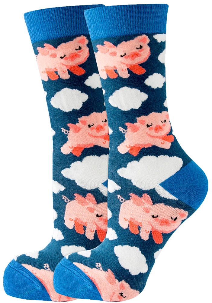 S-B7.3 SOCKS2246-069-18 Pair of Socks Size 36-43 Pig