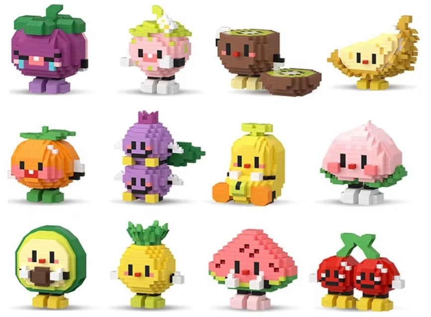 L-F7.1 S1 Building Block Set Fruit Party  - 12pcs in display
