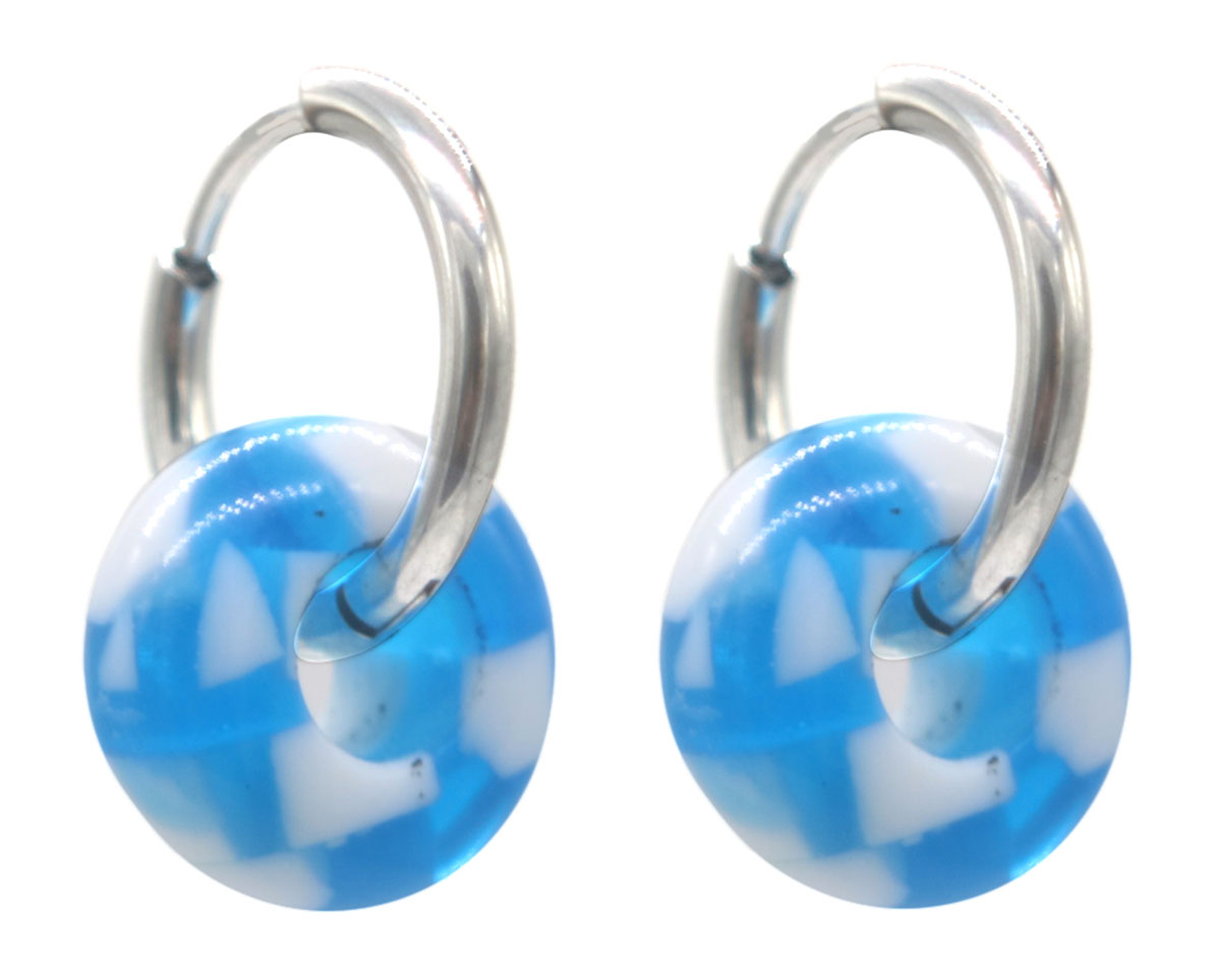 E-C7.5 E103-233S-1 S. Steel Earrings 2cm