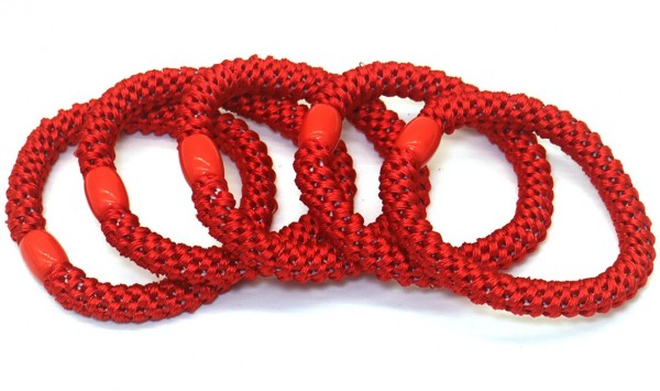 A-A21.3 H2253-004 XD2301 Hairtie Elastic 5pcs Red