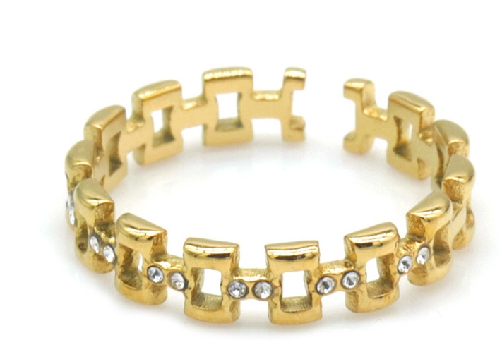 G-B18.3 R2591-079G S. Steel Ring Adjustable Crystals