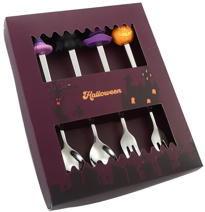T-H6.2  DC1052-049 Gift Set Cutlery 4pcs- Halloween