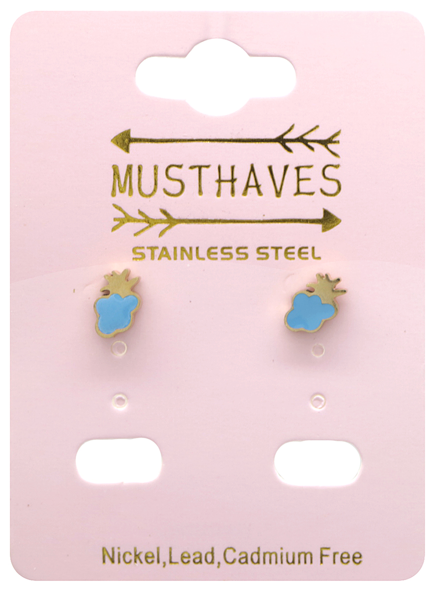 G-C20.3 E38-004G S. Steel Earrings for Kids Grapes 8mm G-C20.3 E38-004G S. Steel Earrings for Kids Grapes 8mm