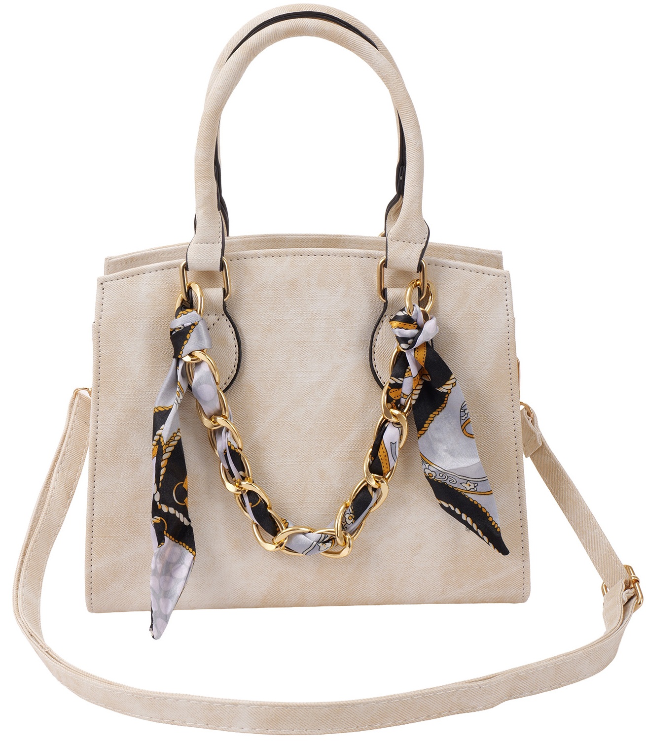 Q-F7.2 BAG1117-002-2 Pu Bag 26x20x11cm Beige