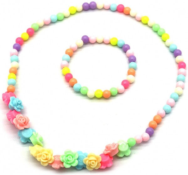 X-O3.2 N624-002 Necklace and Bracelet Set for Kids