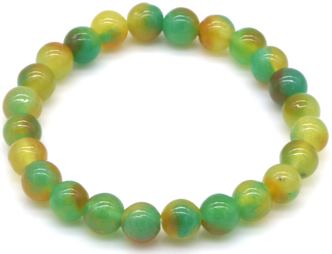 I-B19.2 B2574-001-6 Fashion Bracelet 8mm Stones Chalcedony