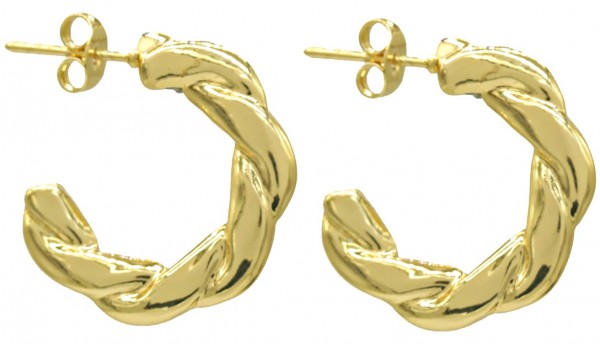 D-D6.5  E68-020G S. Steel Earrings 2.2cm