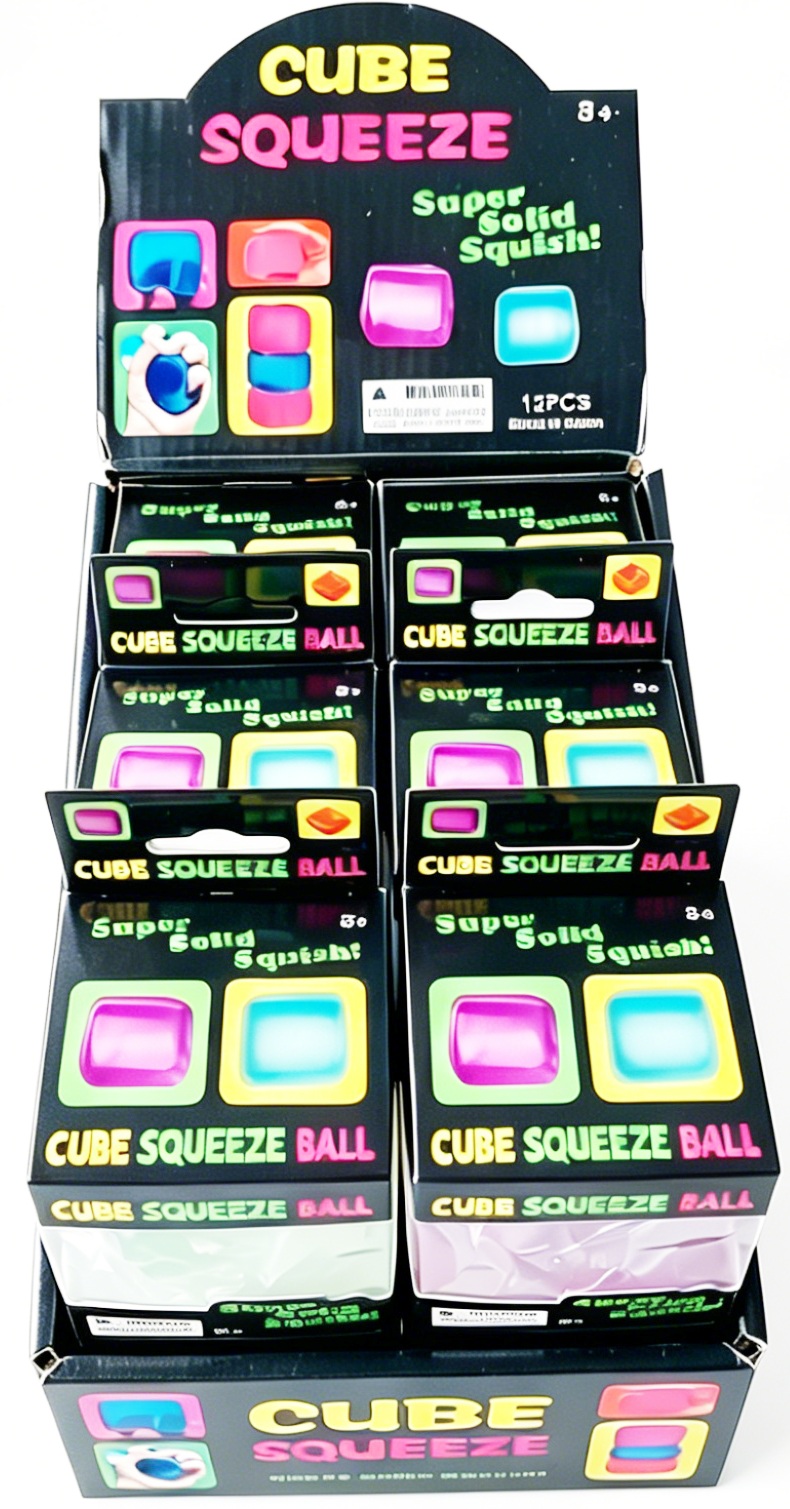 Q-E7.1 TOY2610-077 Sugar Squishy Cube - 12pcs
