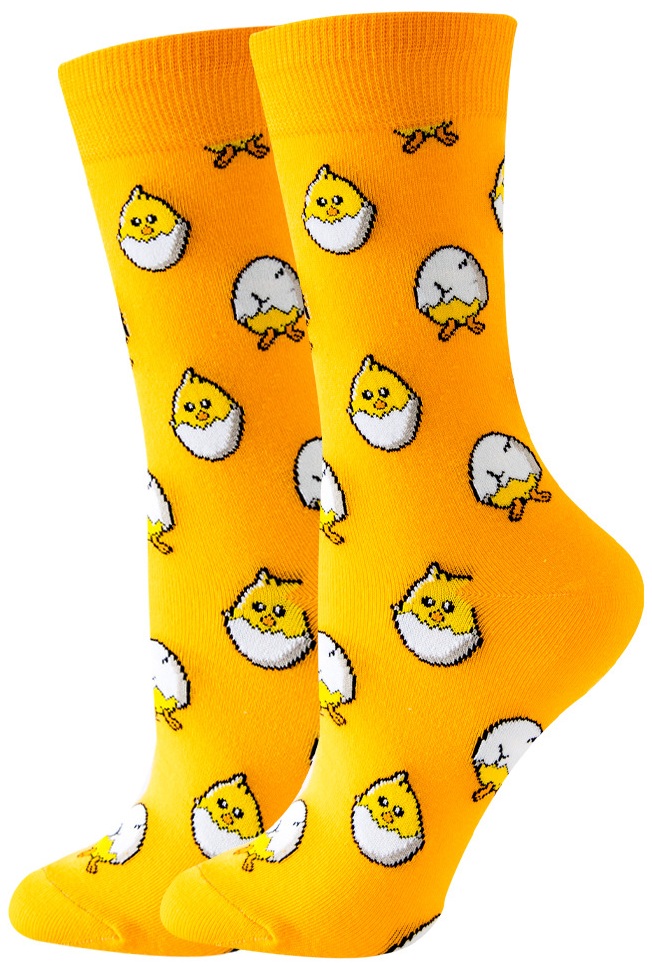 S-H4.3 SOCKS2246-069-1 Pair of Socks Size 36-43 egg chick