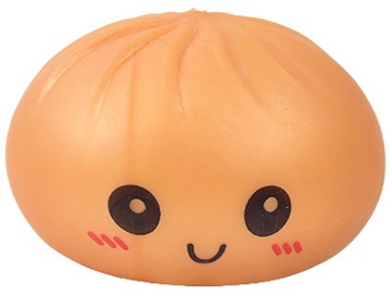 T-A3.1 TOY2610-010 Squishy Dumpling Large 8.5x6cm - Brown