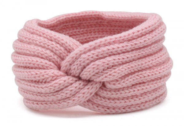 T-O7.1  H401-001E Knitted Headband Pink T-O7.1  H401-001E Knitted Headband Pink