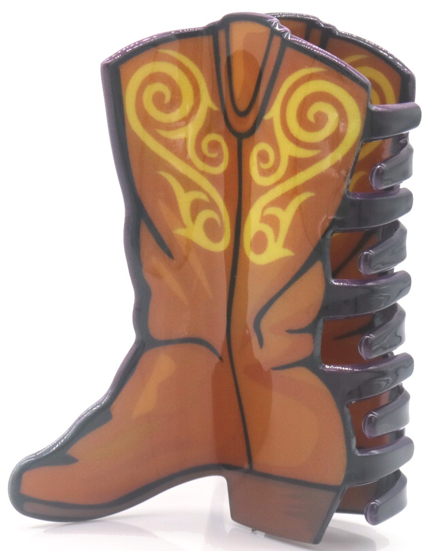 T-M6.1 H1038-011 Trendy Hair Claw Cowgirl Booth 8cm