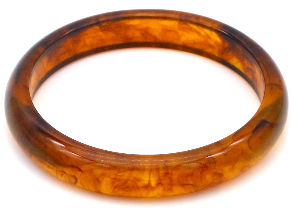 G-B23.2 B001-002-1 Resin Bangle 1.2cm Brown