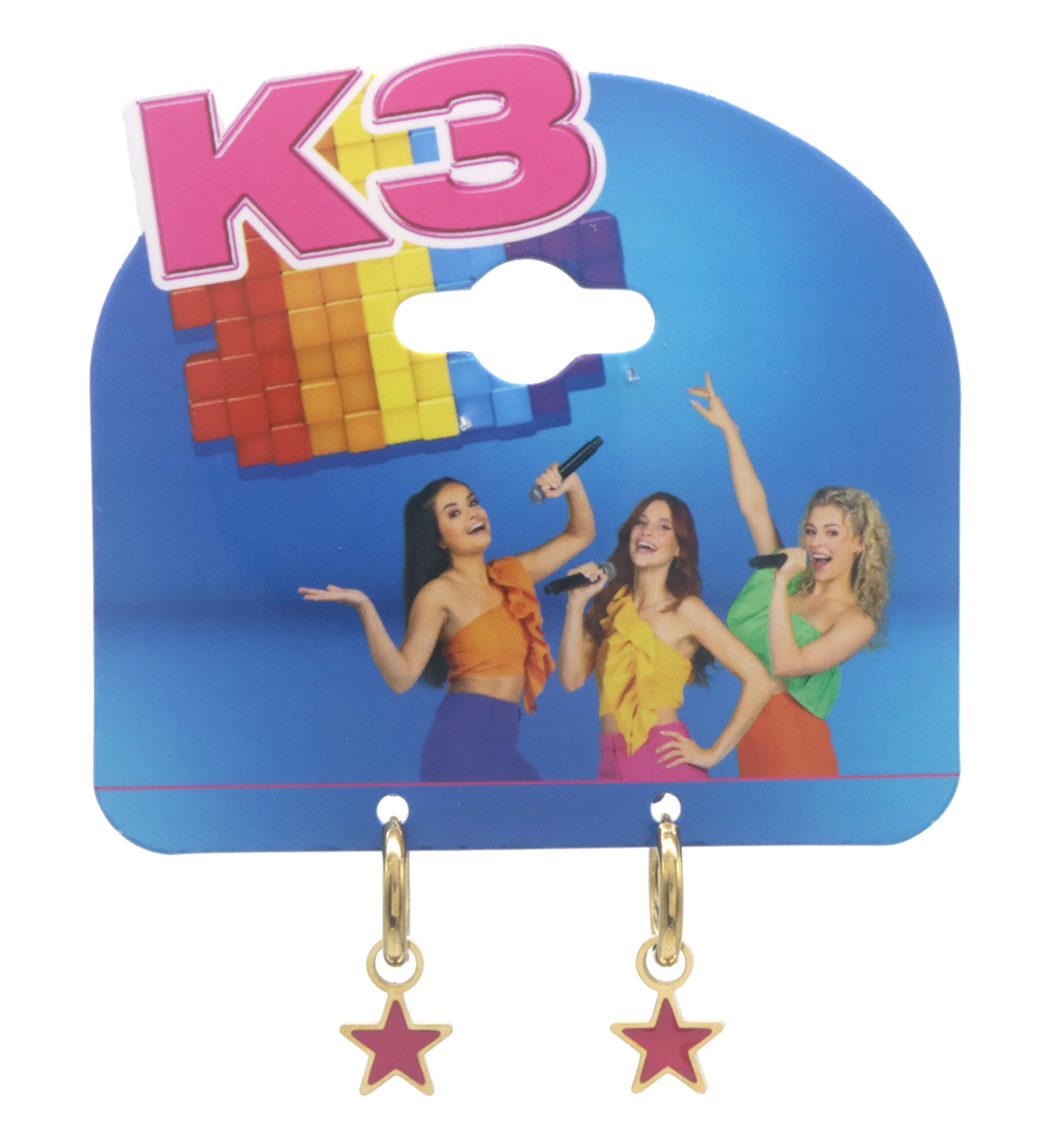 K3-RBE002 S. Steel Earrings Star