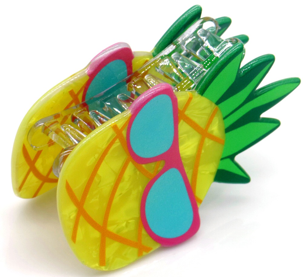 X-J6.1 H1038-009 Trendy Hair Claw Pineapple 7cm