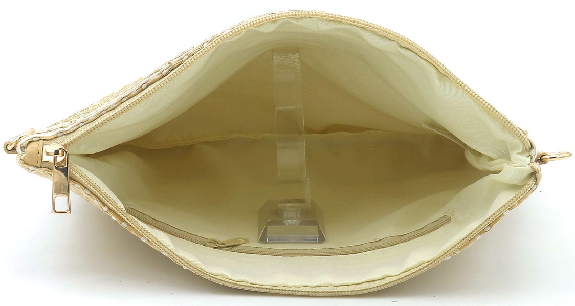 Q-K8.2 BAG1119-002-1 Woven Clutch 29x20.5cm