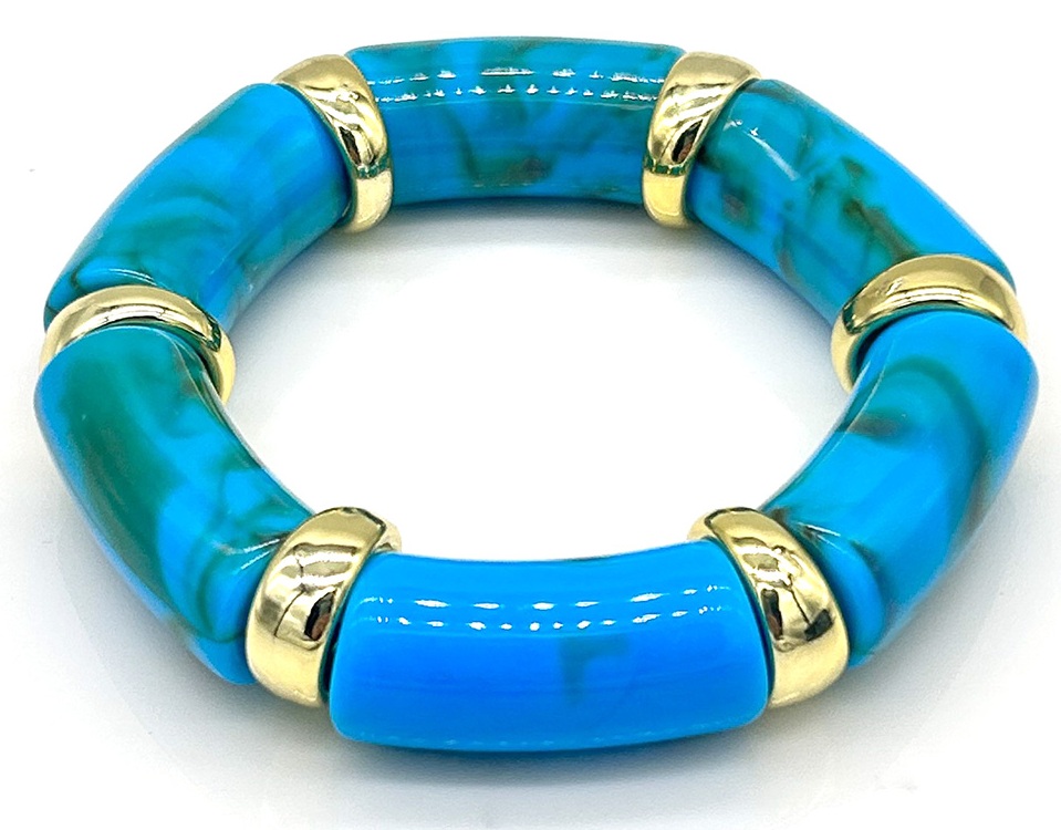 C-B11.1 B1135-001-1 Acrylic Bracelet Blue