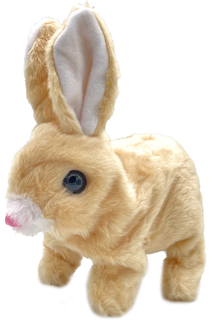 L-C8.2 TOY1149-001 Walking Rabbit 15cm Movement and Sound - Mixed Colors - 1pc