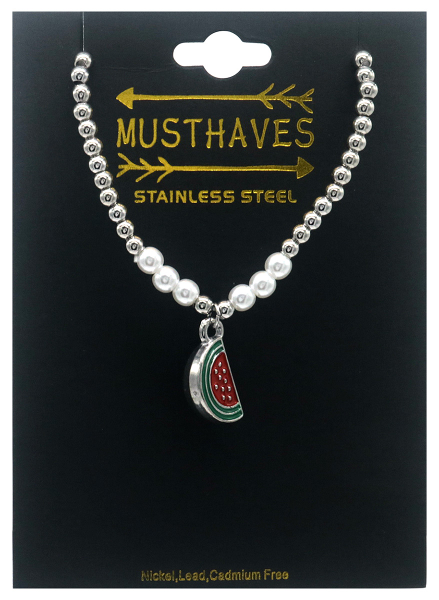 A-D5.1  B2503-055S-1 S. Steel Bracelet Watermelon