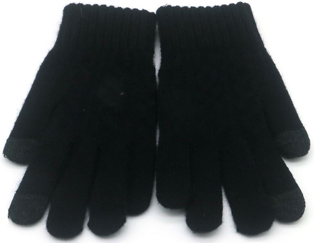 R-A6.1 GLOVE704-007-1 Knitted Gloves Black