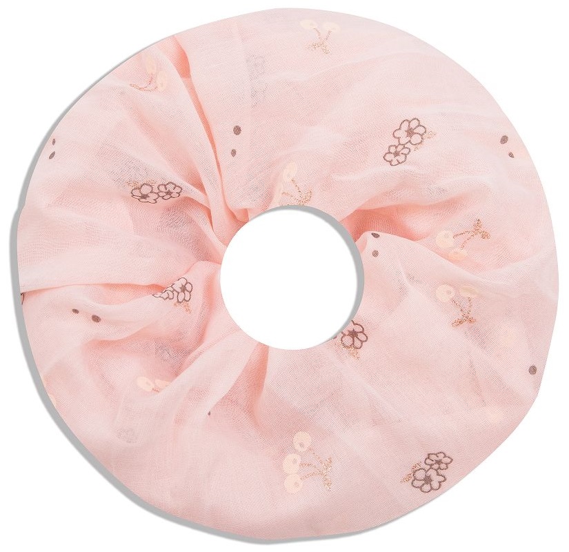 J-F13.1 LHX1901-05 Loop Scarf Flowers-Cherries Pink