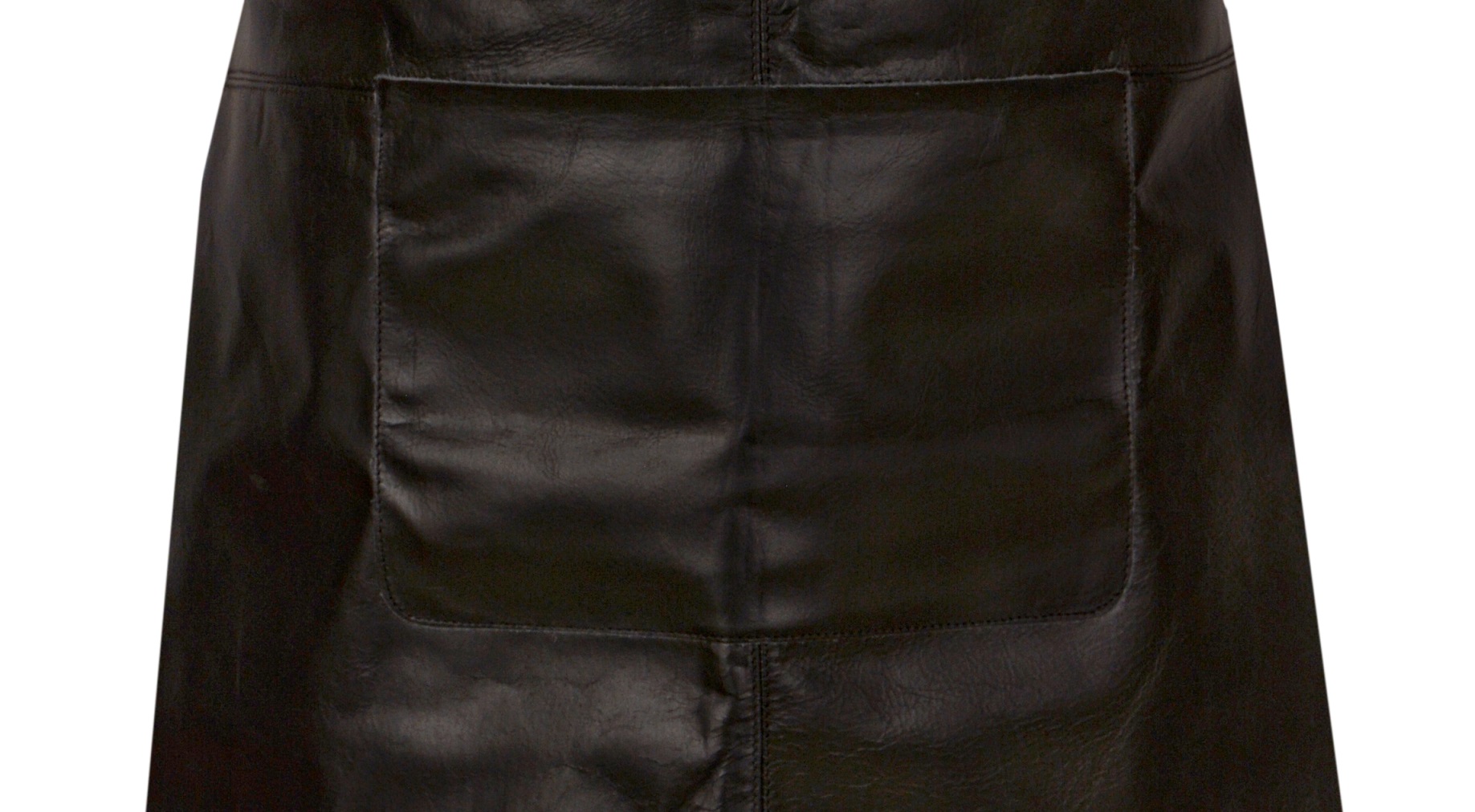 Z-C3.2  Leather BBQ Apron Glossy - 75x53cm