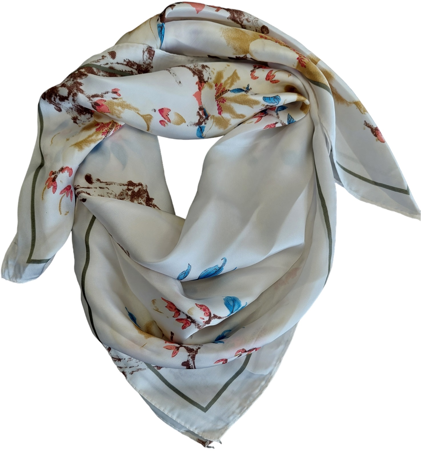 T-M5.2 SCARF815-001-4 Silk Look Scarf 70x70cm