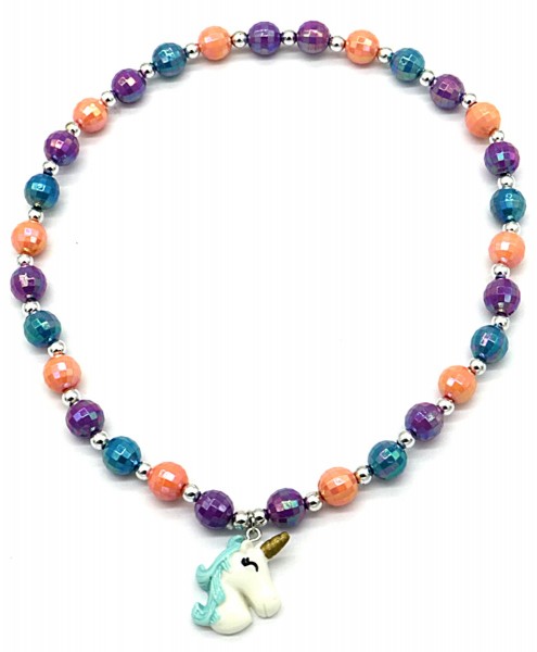G-B8.2 N001-015 Elastic Kids Necklace Unicorn