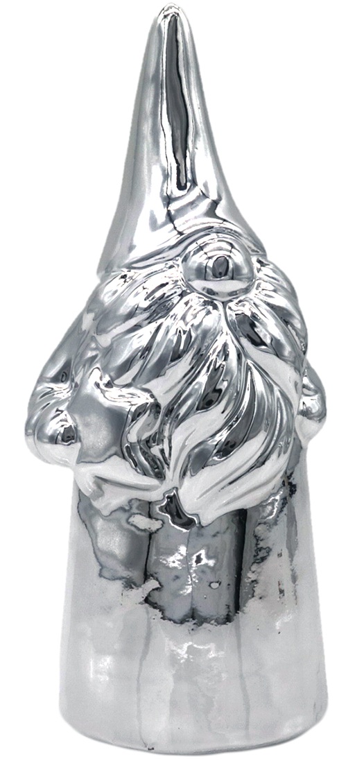L-A3.1 DC1053-004S Ceramic Santa 15cm Silver