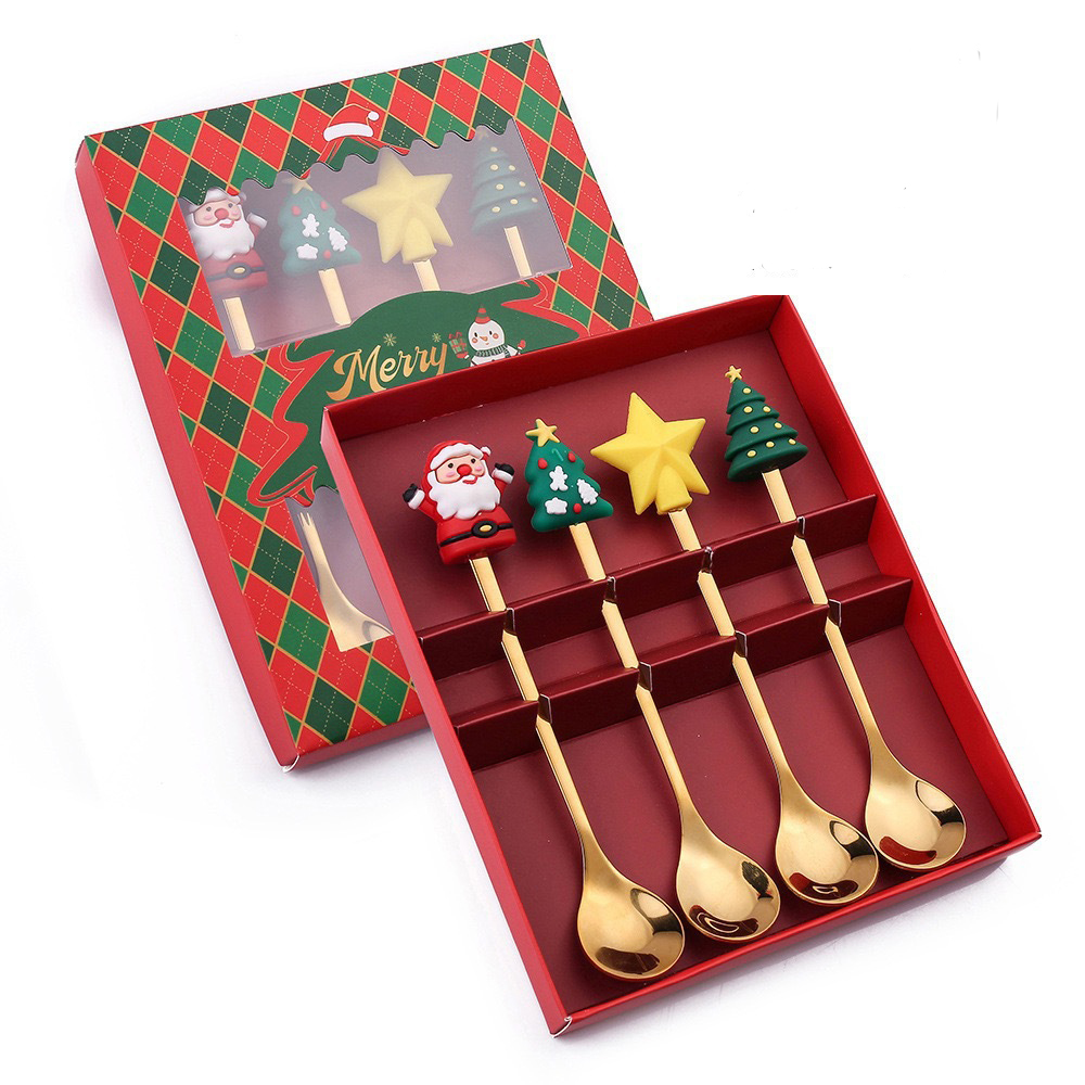 Q-L6.2 DC1052-009-7 Gift Set Cutlery 4pcs- Christmas